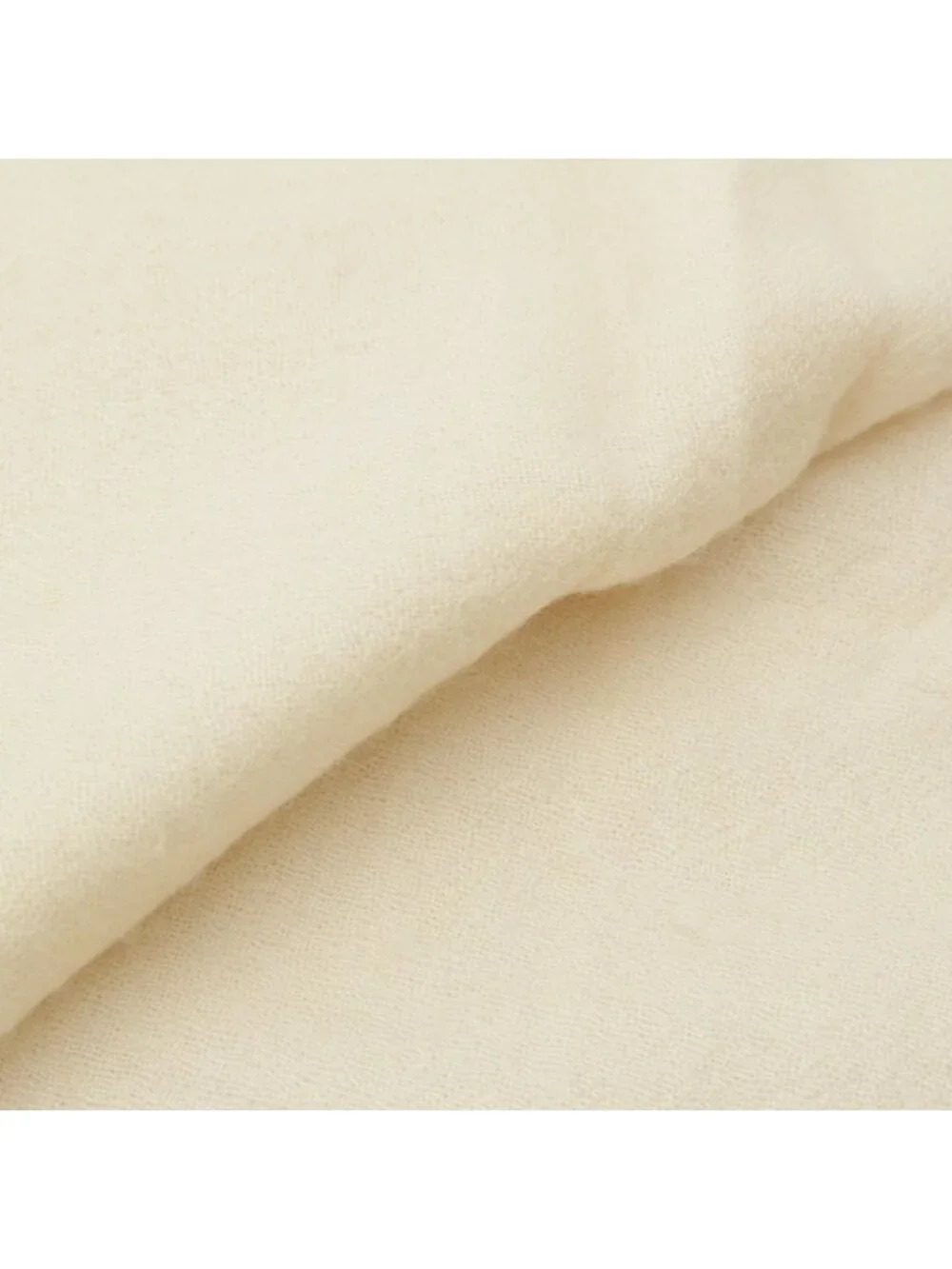 Chanel Cashmere Pearl CC Logo Large Scarf Shawl White